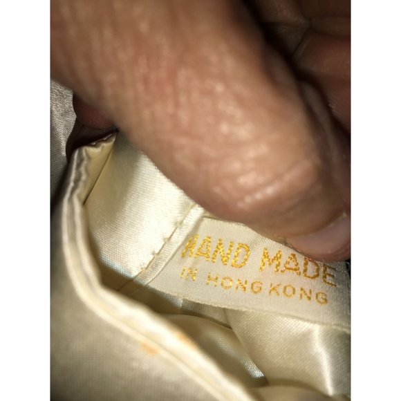 Homemade Tan Beaded Purse - Picture 7 of 8